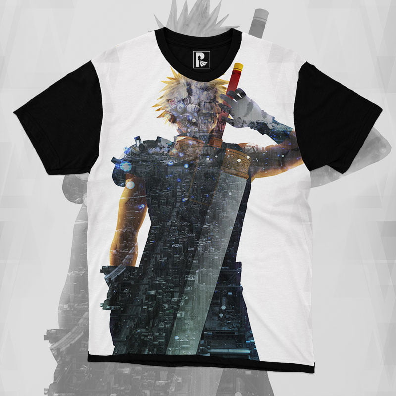 Camiseta Cloud Strife - Final Fantasy